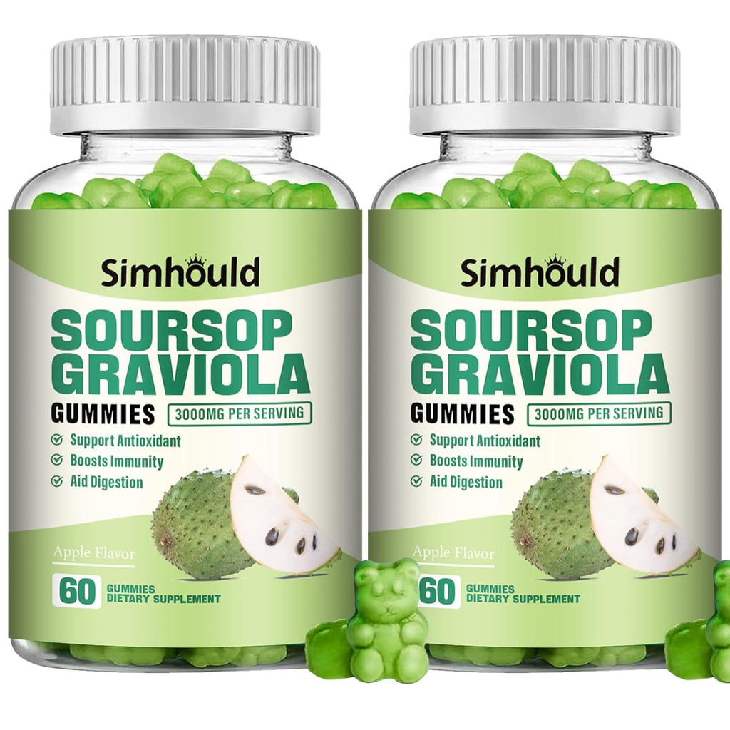 2 Pack Soursop Graviola Gummies - Simhould