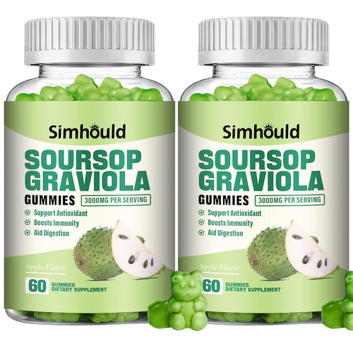 2 Pack Soursop Graviola Gummies - Simhould