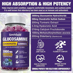 2 Packs Glucosamine Chondroitin Gummies - Simhould