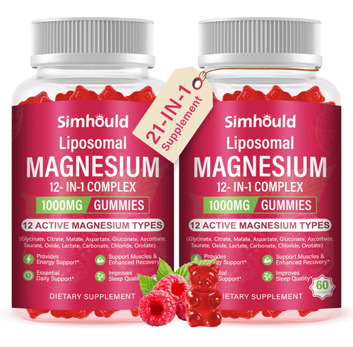 2 Packs Liposomal Magnesium Complex Gummies - Simhould