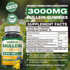 2 Pack Sugar Free 3000MG Mullein Gummies - Simhould