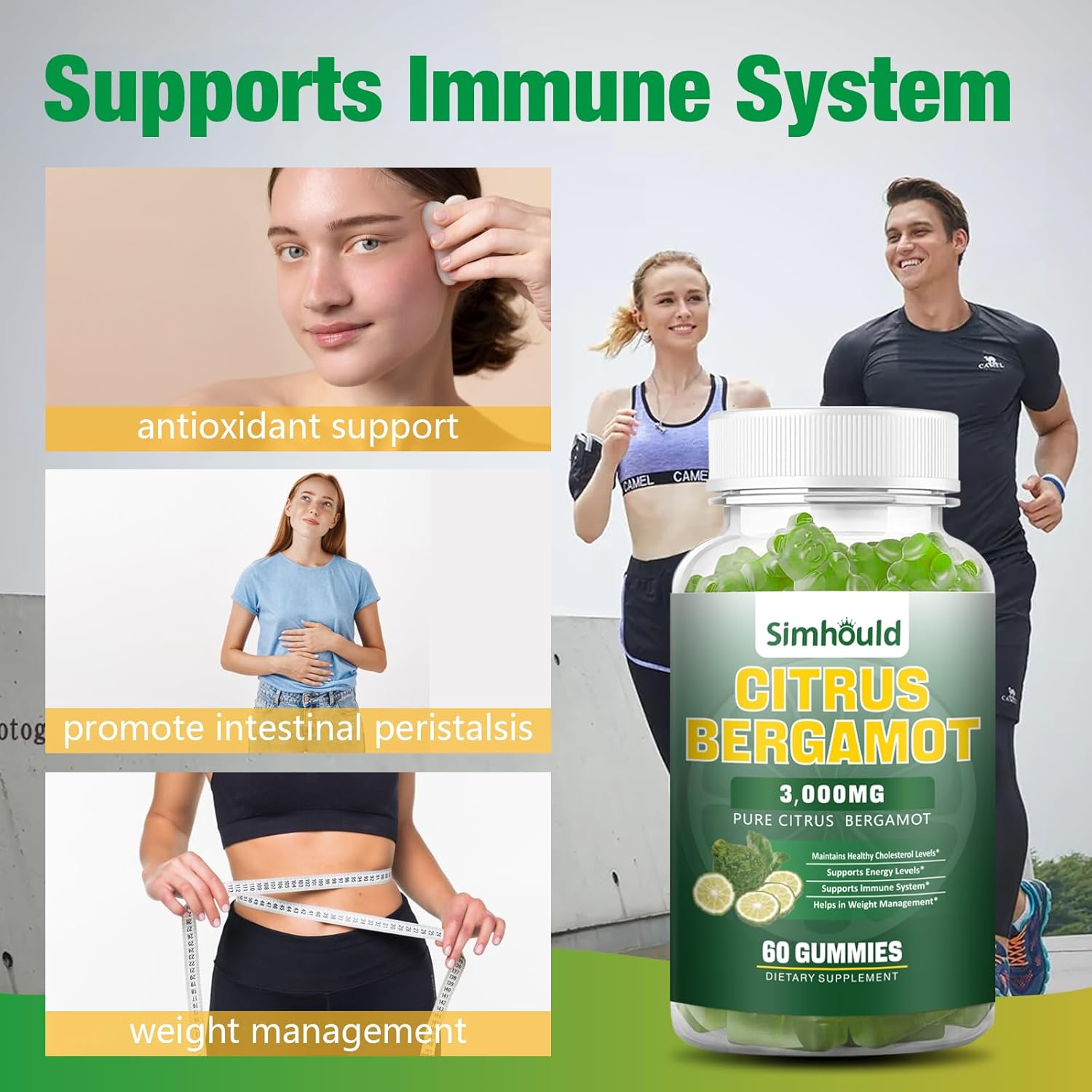 2 Pack Citrus Bergamot Gummies - Simhould