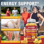 2 Pack Vegan 80MG Iron Supplement Gummies - Pineapple Flavor - Simhould