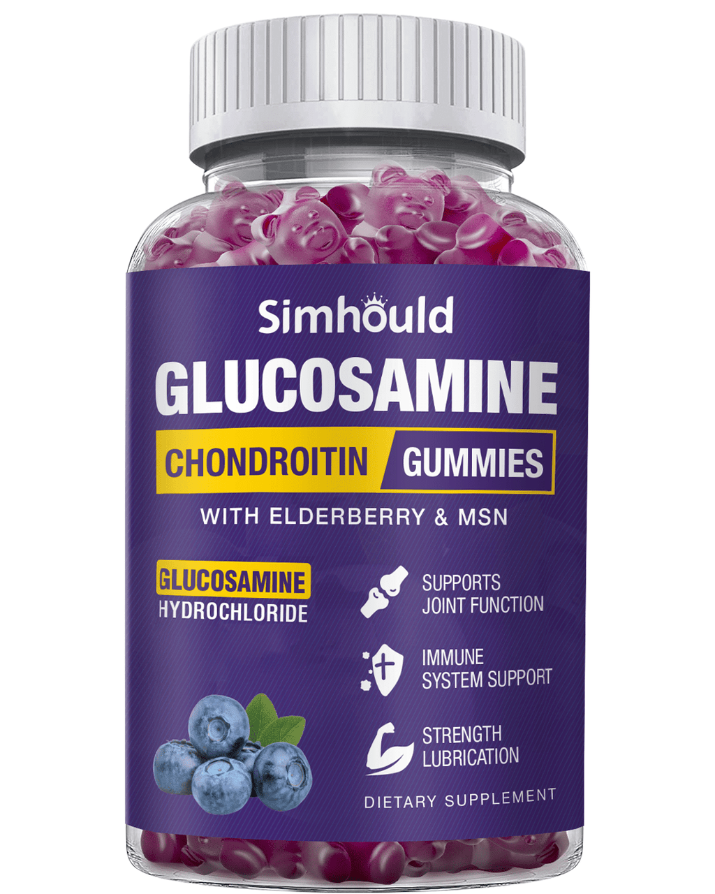 2 Packs Glucosamine Chondroitin Gummies - Simhould